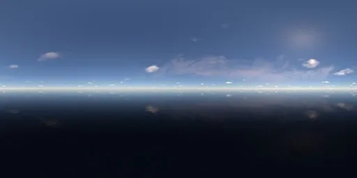 Clean sea, clear sky