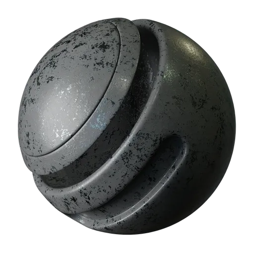 Grey painted damaged metal