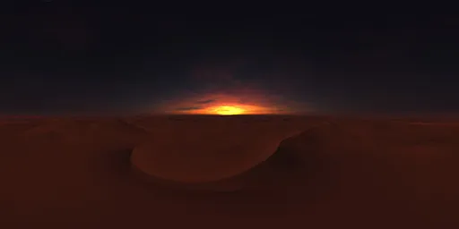 Dramatic Sunset Twilight Desert