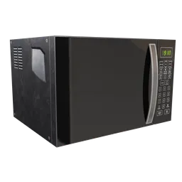 "Add realism to your Blender 3D restaurant or bar scene with this detailed black door microwave. Rendered on Unreal 3D and available in uncompressed PNG format, this 3D model is perfect for your next project."