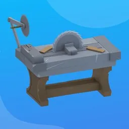 Lowpoly Wooden Cutter