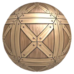 Bolted Wood Crate Panel
