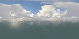 Puffy Overcast Sky Moody