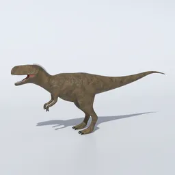 Cartoon Abelisaurus Dinosaur