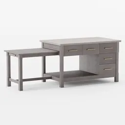 Ian Kitchen Island Oak