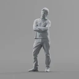 Lowpoly Male Standing