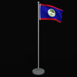 Animated Flag of Belize
