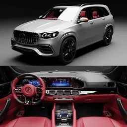 (Rigged) Mercedes Benz GLS 63 Amg