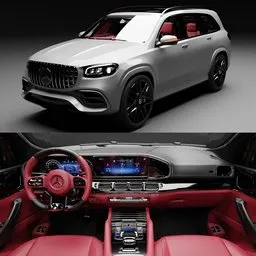 (Rigged) Mercedes Benz GLS 63 Amg