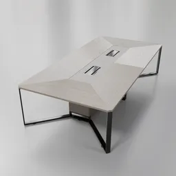 Conference table 12 seats oak