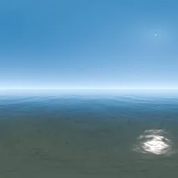 Sky Intense Blue Water