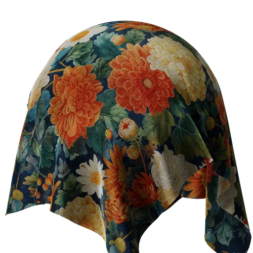 Fabric with floral design