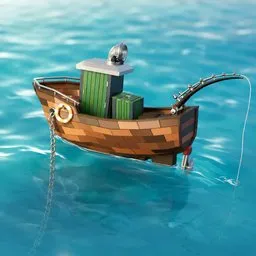 Stylized Fishing Boat