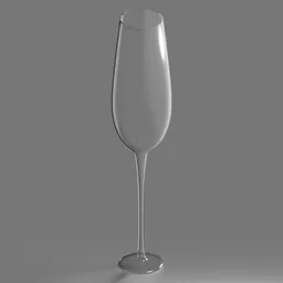 Elegant Champagne Flute Glass