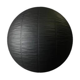 Decorative black tiles