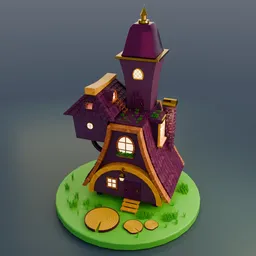 Stylized Fantasy Witch House