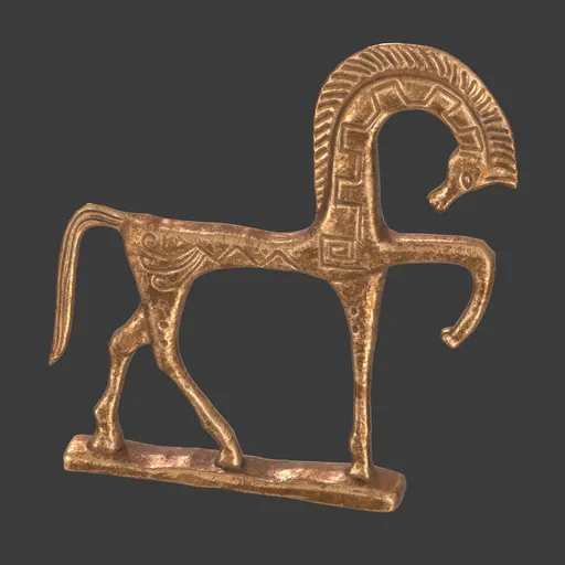 Horse bronze statue