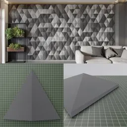 Acoustic Triangle Diamond Panel
