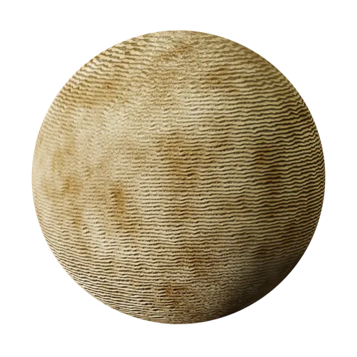 Textured 3D PBR material of aged parchment paper designed for historical book visualizations in Blender.