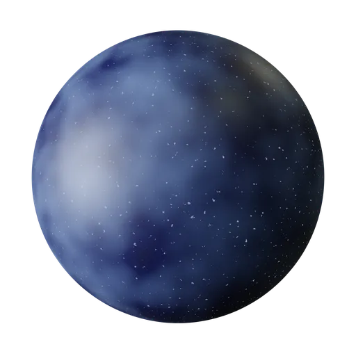 High-quality PBR animated night sky material with subtle cloud movement for 3D Blender projects.