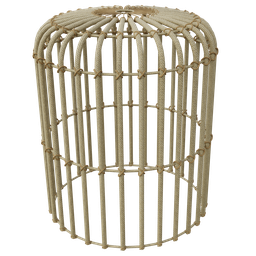 Knitted cage