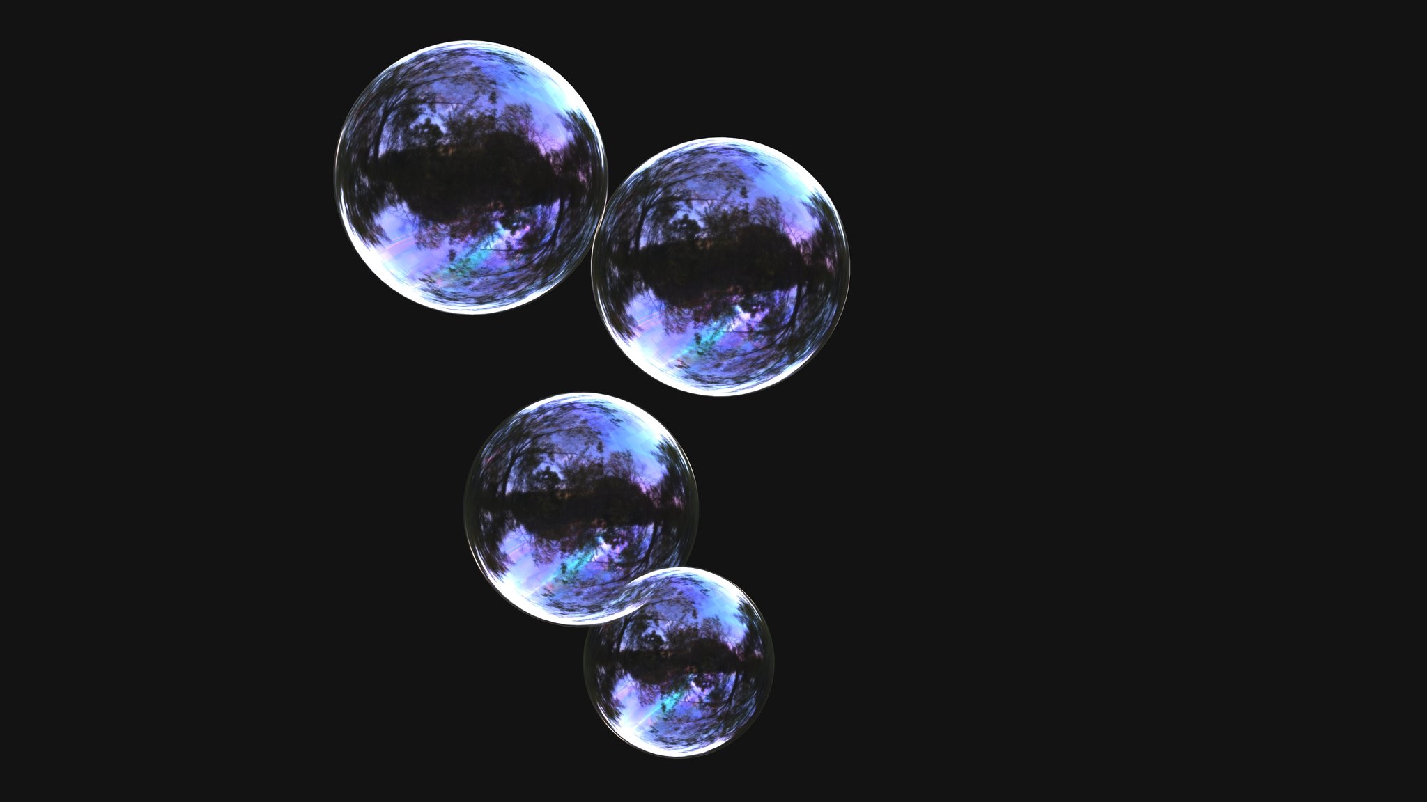 Bubbles Burst Animation | Motion Design models | BlenderKit