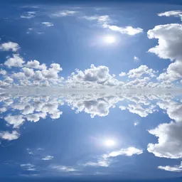 Infinite Real Sky - Puffy Clouds