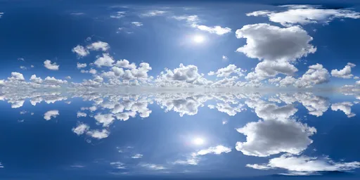 Infinite Real Sky - Puffy Clouds