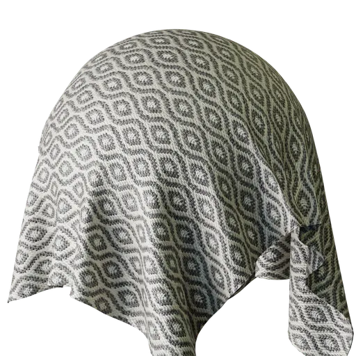 Geometric Black Jacquard