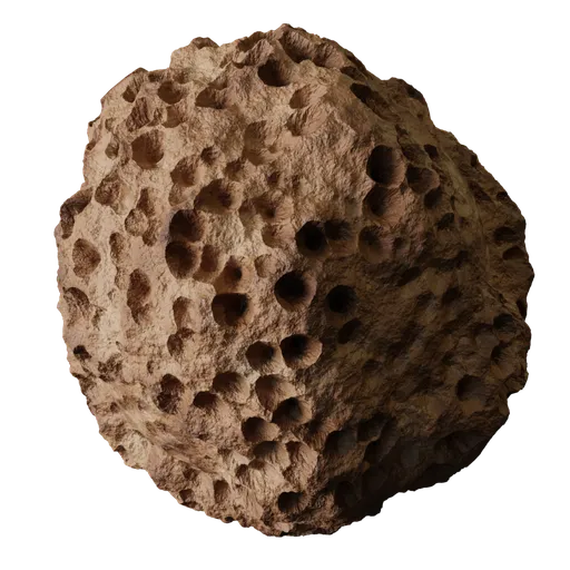 Procedural Porous Asteroid Surface