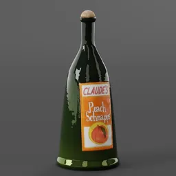 Peach Schnapps Bottle