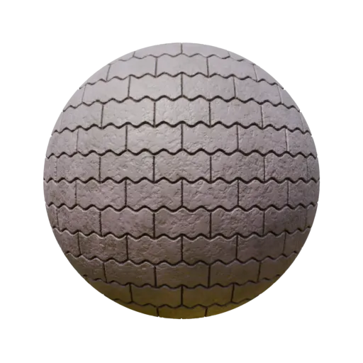Wavy Sidewalk Bricks