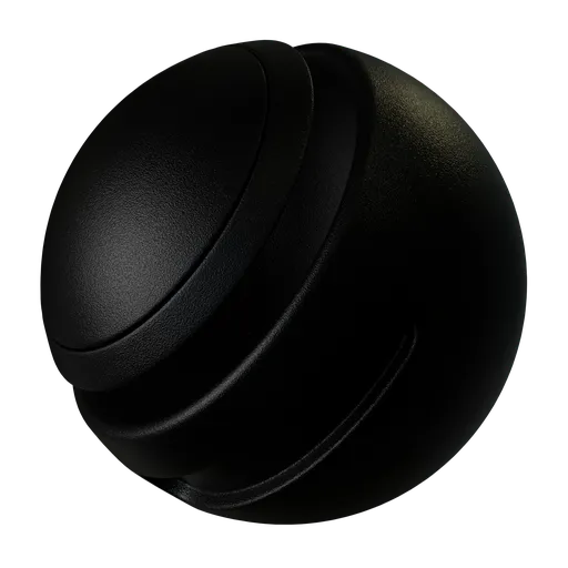 Powder coated metal black