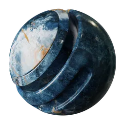 Blue marble - Ocean Blue