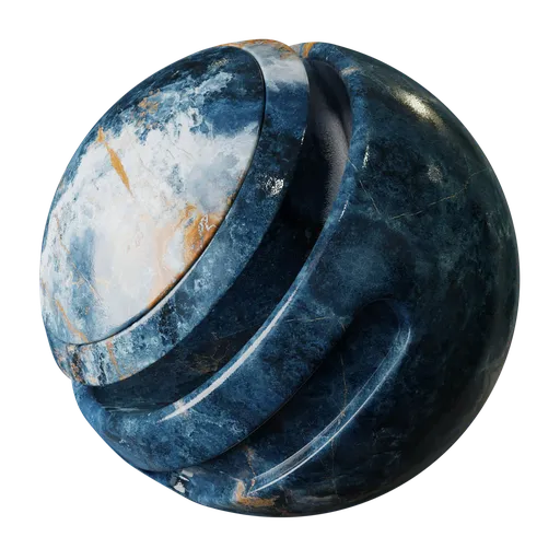 Blue marble - Ocean Blue