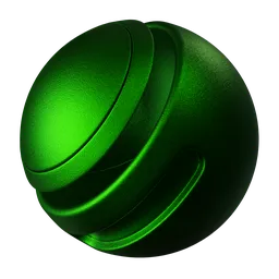 Powder coated metal green