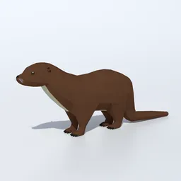 Low Poly Otter