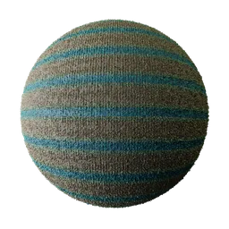 High-quality PBR pastel striped wool texture for 3D rendering in Blender and similar software.