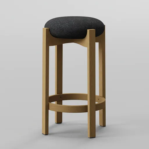 Pioneer Barstool H67 Light Oak