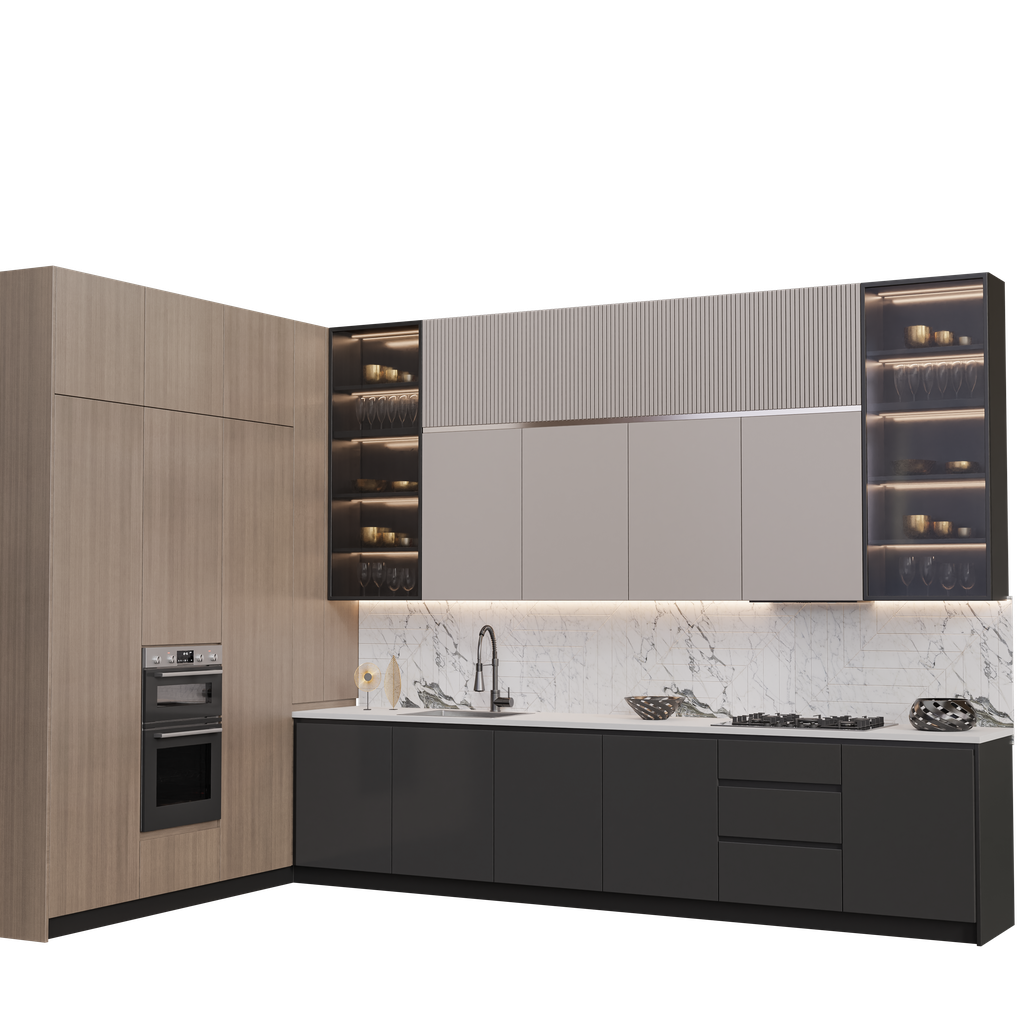 Kitchen modern E Kitchen Sets models BlenderKit
