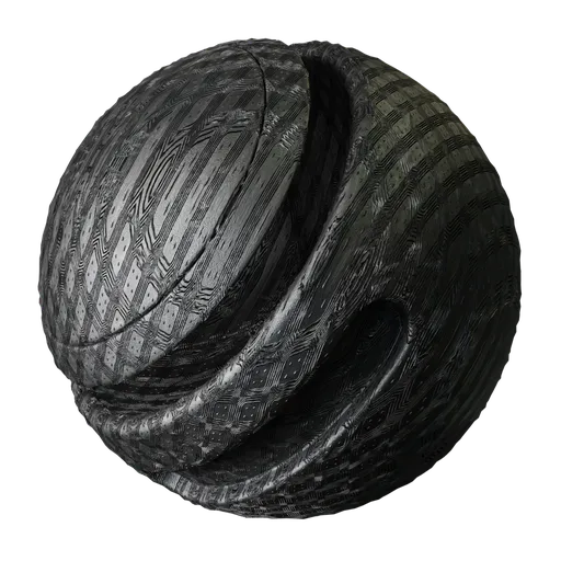 High-resolution PBR Metal Pattern texture for 3D modeling, showcases detailed metallic squares for realistic rendering.