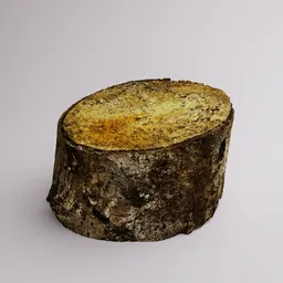 Wooden log (scan)
