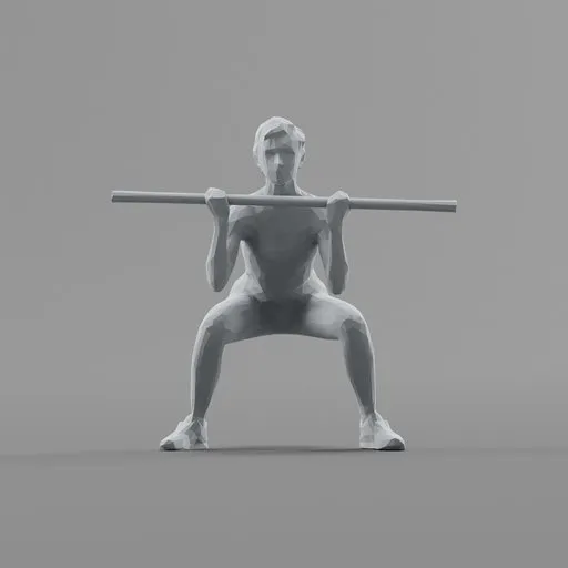 Lowpoly Fitness Girl