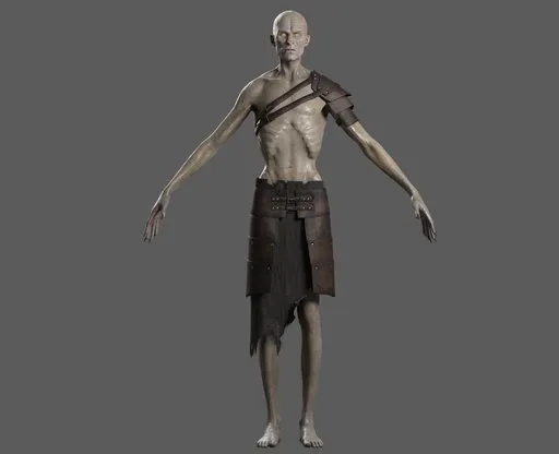 High-quality versatile 3D character model for RPG and FPS games, adaptable for Blender 3D projects.