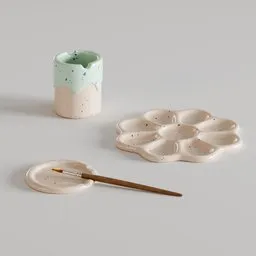 Ceramic Paint Palette