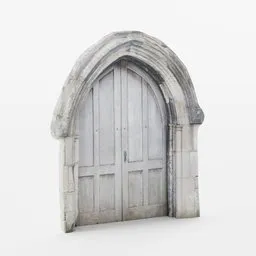 "Low-poly Stone Doorway 3D model with PBR textures for Blender 3D. Perfect for medieval and fantasy scenes. Optimized for efficient rendering."