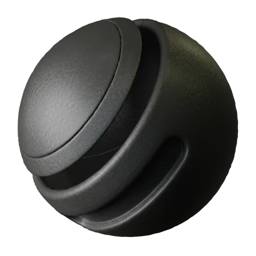 Grained Black Plastic