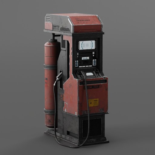 Sci-Fi Gas Station | FREE Industrial Equipment models | BlenderKit