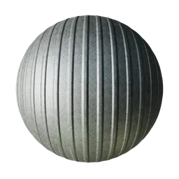 High-quality PBR Corrugated Steel material for 3D modeling in Blender and similar apps, showcasing realistic textures and shading.