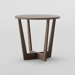 3D model of a minimalist wooden coffee table designed for Blender rendering.